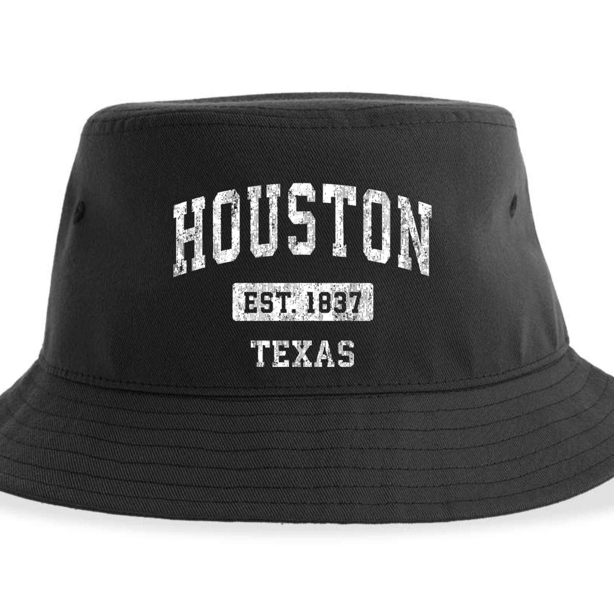 Houston Texas Tx Vintage Sports Sustainable Bucket Hat