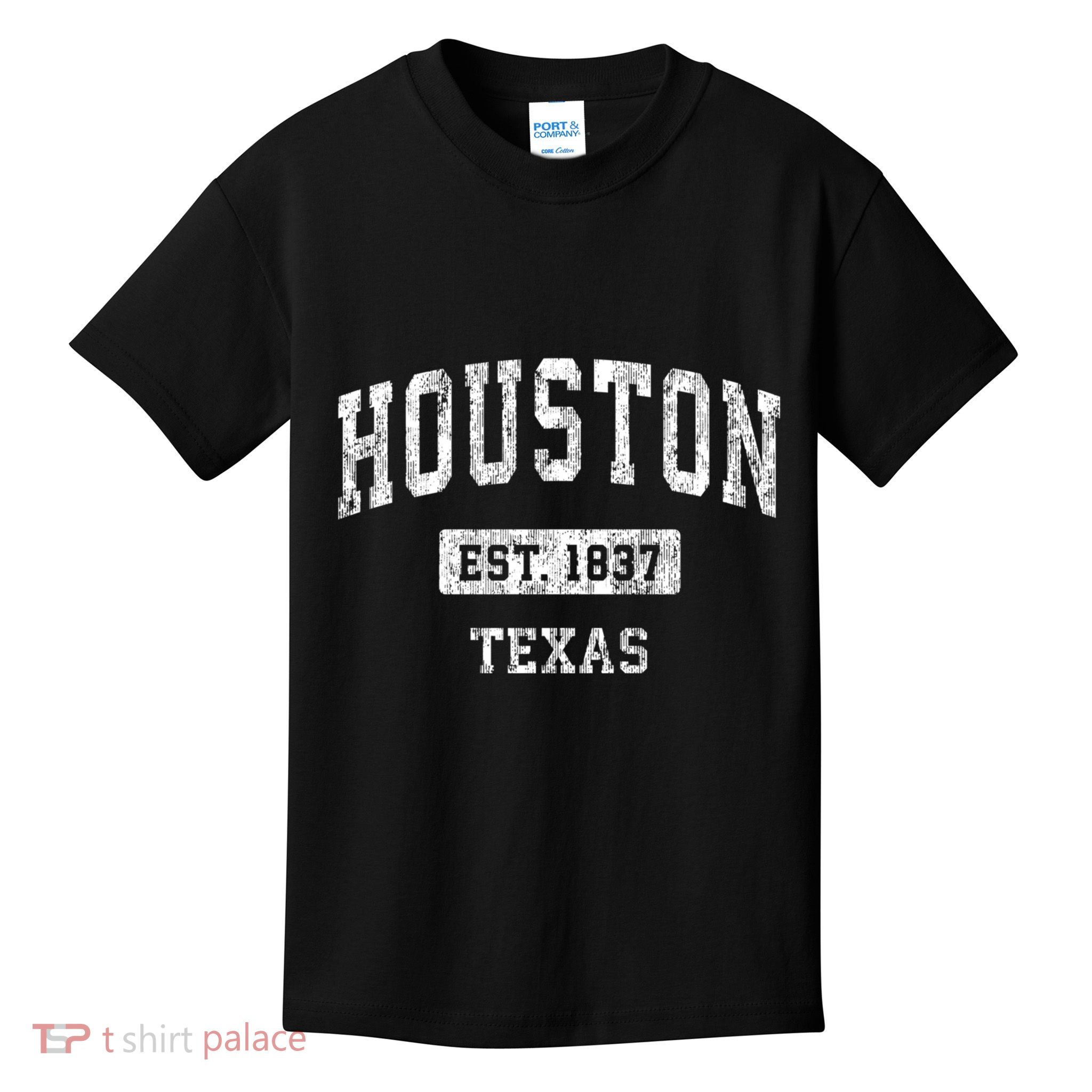 Houston Texas Tx Vintage Sports Kids T-Shirt
