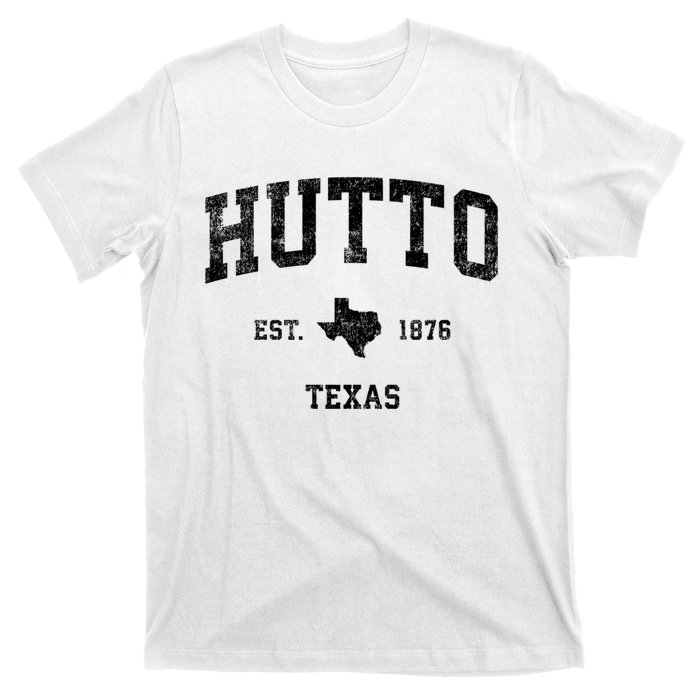 Hutto Texas Tx Vintage Established Sports Design T-Shirt