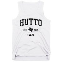 Hutto Texas Tx Vintage Established Sports Design Tank Top