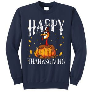 Happy Thanksgiving Turkey Pumpkin Sweatshirt