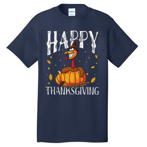 Happy Thanksgiving Turkey Pumpkin Tall T-Shirt