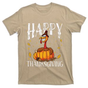 Happy Thanksgiving Turkey Pumpkin T-Shirt