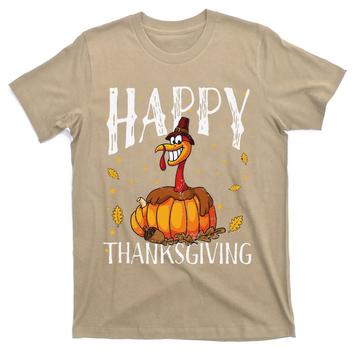 Happy Thanksgiving Turkey Pumpkin T-Shirt