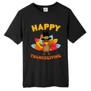 Happy Thanksgiving Thanksgiving Day Tall Fusion ChromaSoft Performance T-Shirt