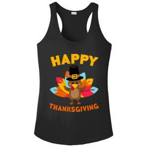 Happy Thanksgiving Thanksgiving Day Ladies PosiCharge Competitor Racerback Tank