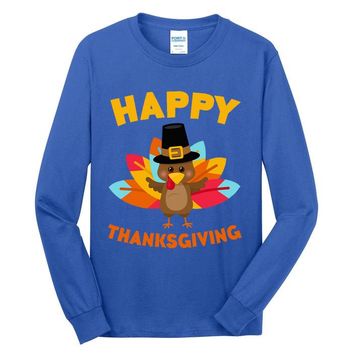 Happy Thanksgiving Thanksgiving Day Tall Long Sleeve T-Shirt