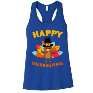 Happy Thanksgiving Thanksgiving Day Women's Racerback Tank