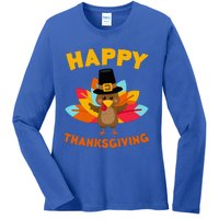 Happy Thanksgiving Thanksgiving Day Ladies Long Sleeve Shirt