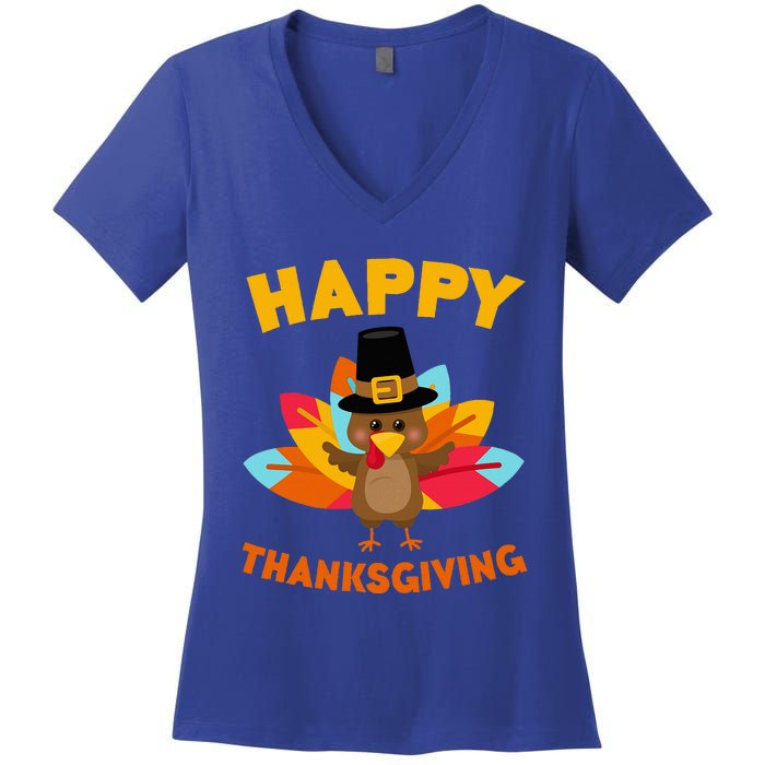 Happy Thanksgiving Thanksgiving Day Women's V-Neck T-Shirt