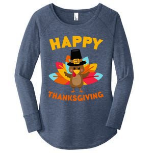 Happy Thanksgiving Thanksgiving Day Women's Perfect Tri Tunic Long Sleeve Shirt