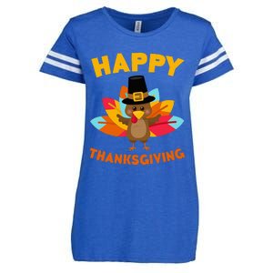 Happy Thanksgiving Thanksgiving Day Enza Ladies Jersey Football T-Shirt