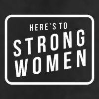 Heres To The Strong Women 7 Panel Mesh Trucker Snapback Hat