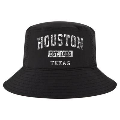 Houston Texas Tx Vintage Established Sports Cool Comfort Performance Bucket Hat