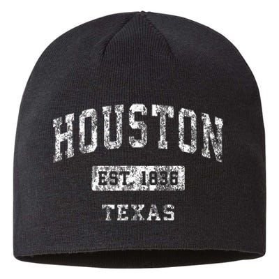 Houston Texas Tx Vintage Established Sports Sustainable Beanie