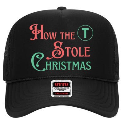 How The T Stole Christmas Storybook High Crown Mesh Back Trucker Hat