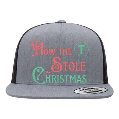 How The T Stole Christmas Storybook Flat Bill Trucker Hat