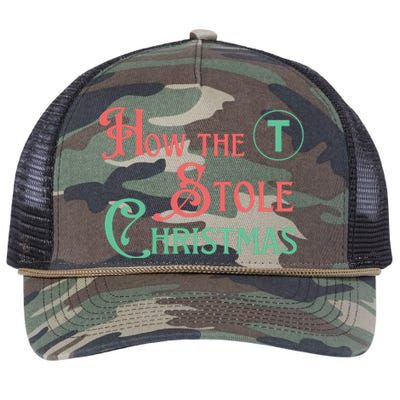 How The T Stole Christmas Storybook Retro Rope Trucker Hat Cap