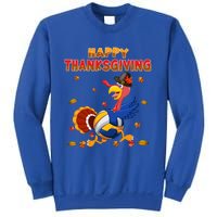 Happy Thanksgiving Turkey Volleyball Ball Autumn Fall Vibes Gift Sweatshirt