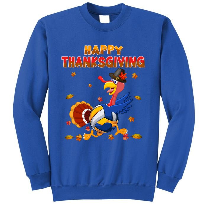 Happy Thanksgiving Turkey Volleyball Ball Autumn Fall Vibes Gift Sweatshirt