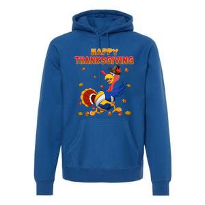 Happy Thanksgiving Turkey Volleyball Ball Autumn Fall Vibes Gift Premium Hoodie