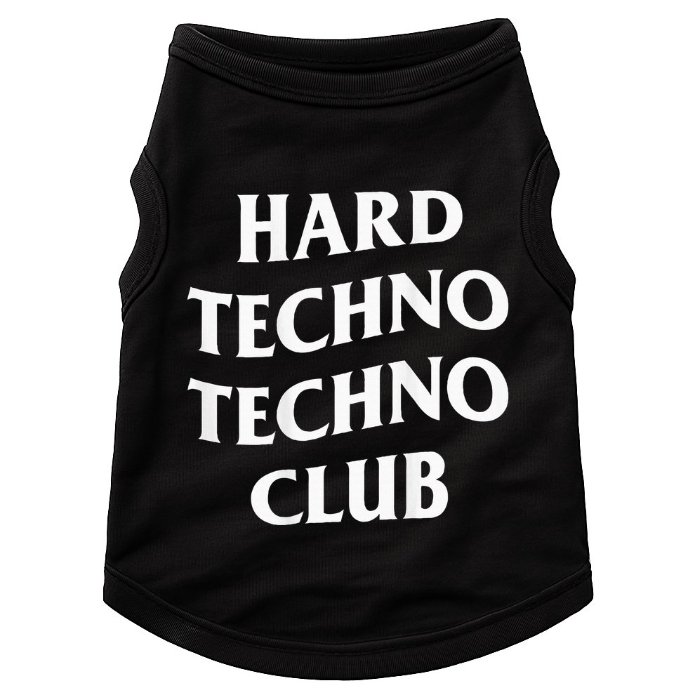 Hard Techno Techno Club X Raver Rave Party Outfit Backprint Doggie Tank