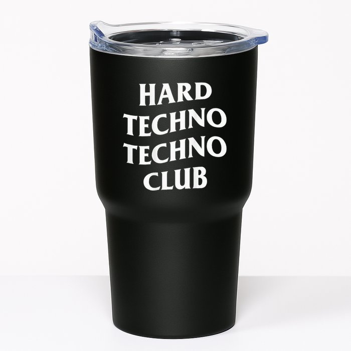 Hard Techno Techno Club X Raver Rave Party Outfit Backprint Tumbler