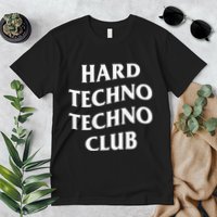 Hard Techno Techno Club X Raver Rave Party Outfit Backprint Premium T-Shirt