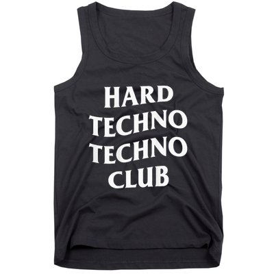 Hard Techno Techno Club X Raver Rave Party Outfit Backprint Tank Top