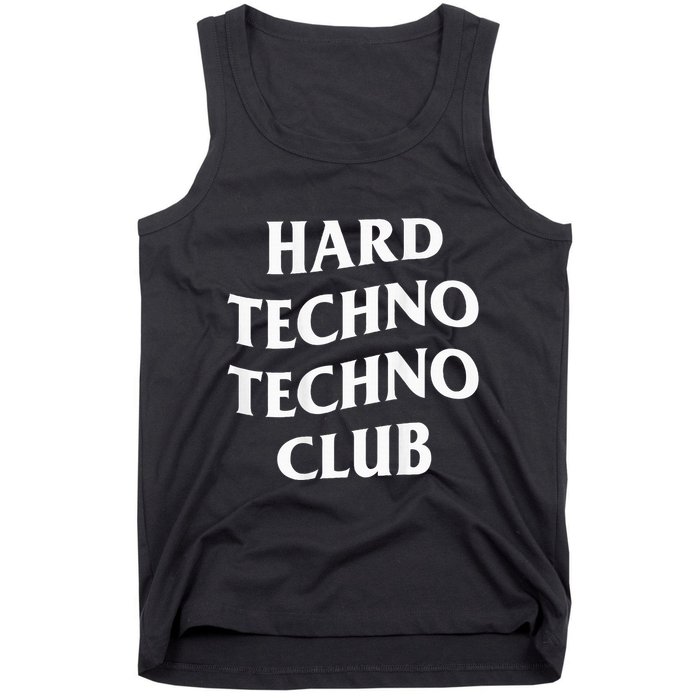 Hard Techno Techno Club X Raver Rave Party Outfit Backprint Tank Top