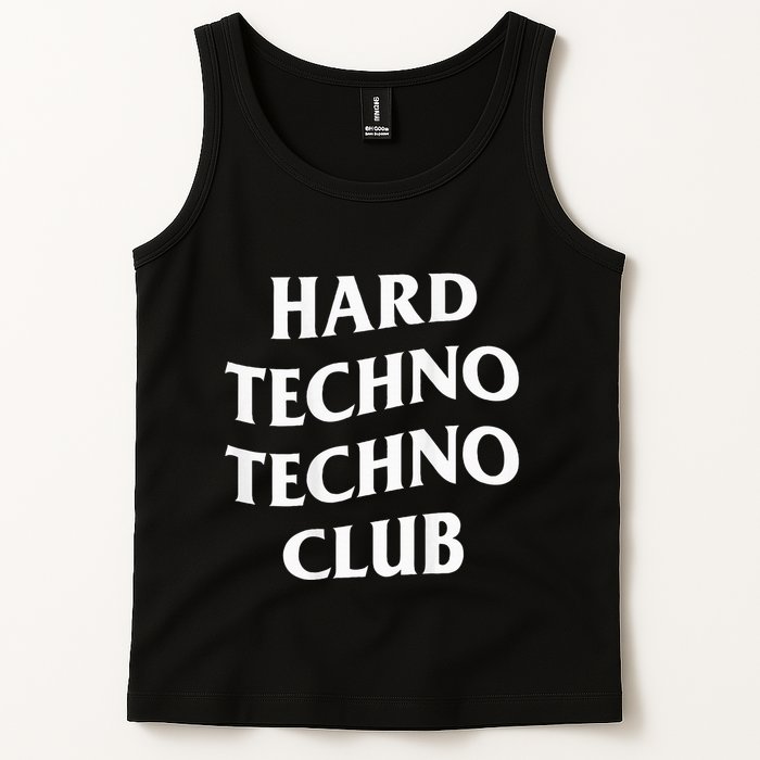 Hard Techno Techno Club X Raver Rave Party Outfit Backprint Tank Top