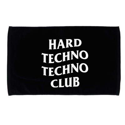 Hard Techno Techno Club X Raver Rave Party Outfit Backprint Microfiber Hand Towel