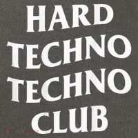 Hard Techno Techno Club X Raver Rave Party Outfit Backprint Cotton Canvas Backpack