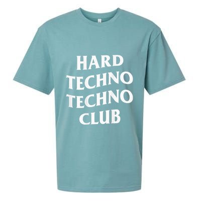 Hard Techno Techno Club X Raver Rave Party Outfit Backprint Sueded Cloud Jersey T-Shirt