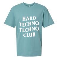 Hard Techno Techno Club X Raver Rave Party Outfit Backprint Sueded Cloud Jersey T-Shirt