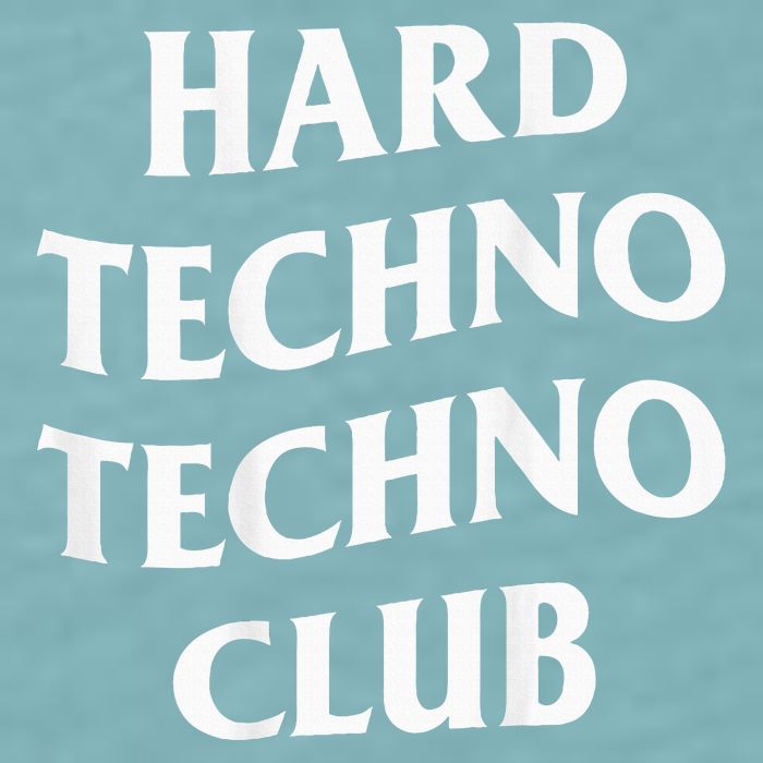 Hard Techno Techno Club X Raver Rave Party Outfit Backprint Sueded Cloud Jersey T-Shirt