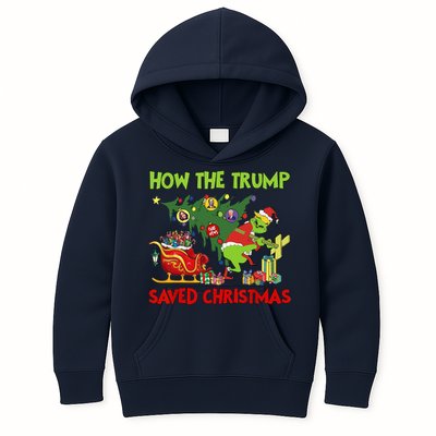 How The Trump Saved Christmas Funny Christmas Trump Kids Hoodie