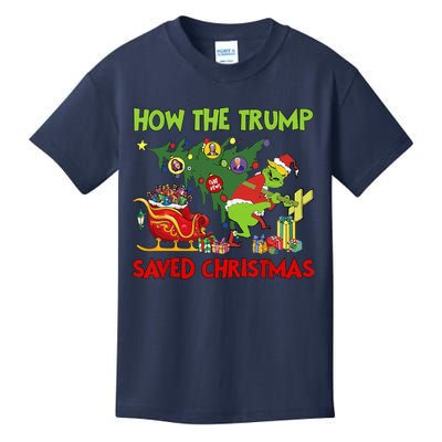 How The Trump Saved Christmas Funny Christmas Trump Kids T-Shirt