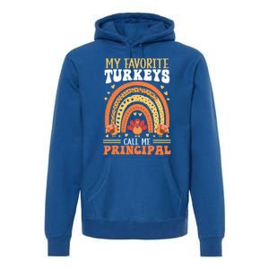 Happy Thanksgiving Turkey Day Blessed School Principal Gift Premium Hoodie