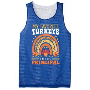 Happy Thanksgiving Turkey Day Blessed School Principal Gift Mesh Reversible Basketball Jersey Tank