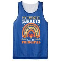 Happy Thanksgiving Turkey Day Blessed School Principal Gift Mesh Reversible Basketball Jersey Tank