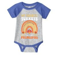 Happy Thanksgiving Turkey Day Blessed School Principal Gift Infant Baby Jersey Bodysuit