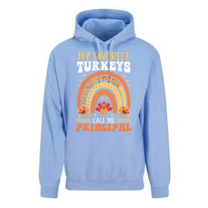 Happy Thanksgiving Turkey Day Blessed School Principal Gift Unisex Surf Hoodie