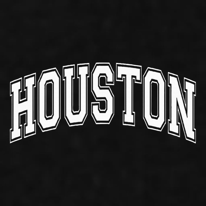 Houston Texas Tx Varsity Style White Font Ladies PosiCharge Tri-Blend Wicking Tank
