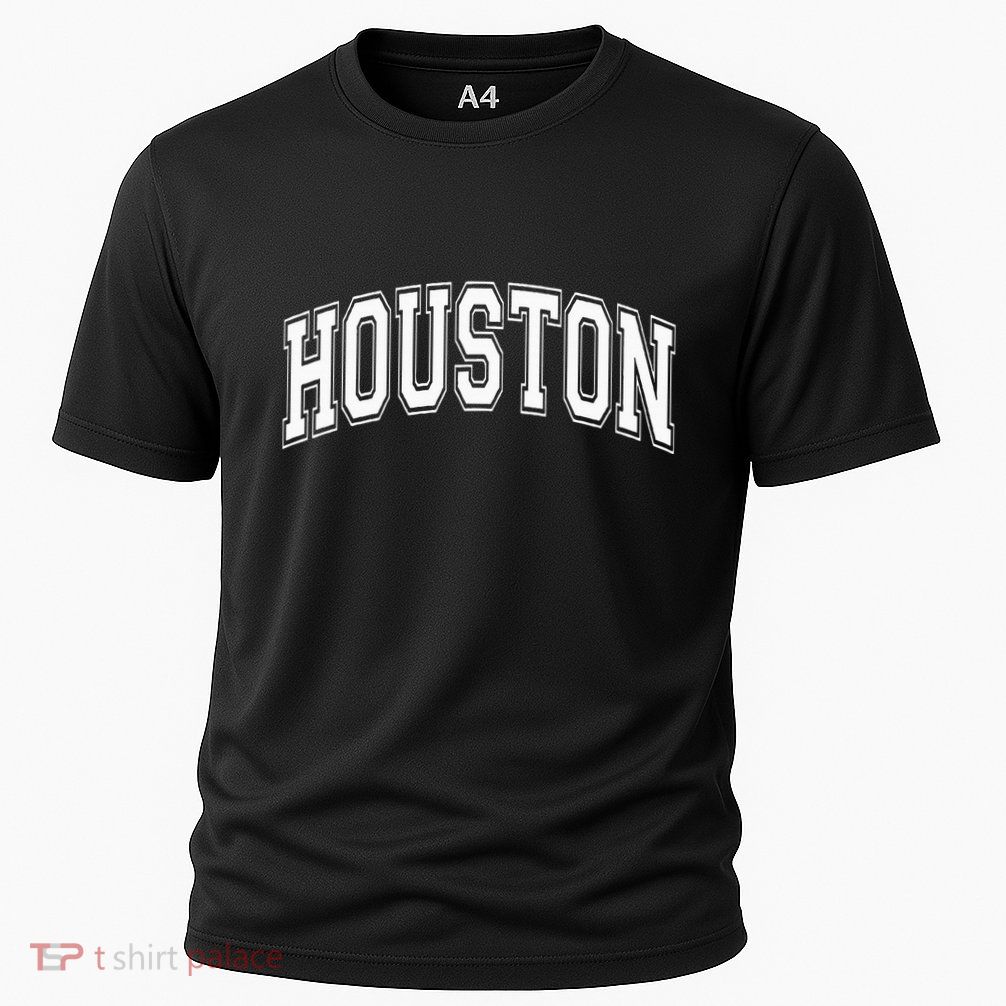 Houston Texas Tx Varsity Style White Font Performance Shirt