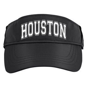 Houston Texas Tx Varsity Style White Font Adult Drive Performance Visor