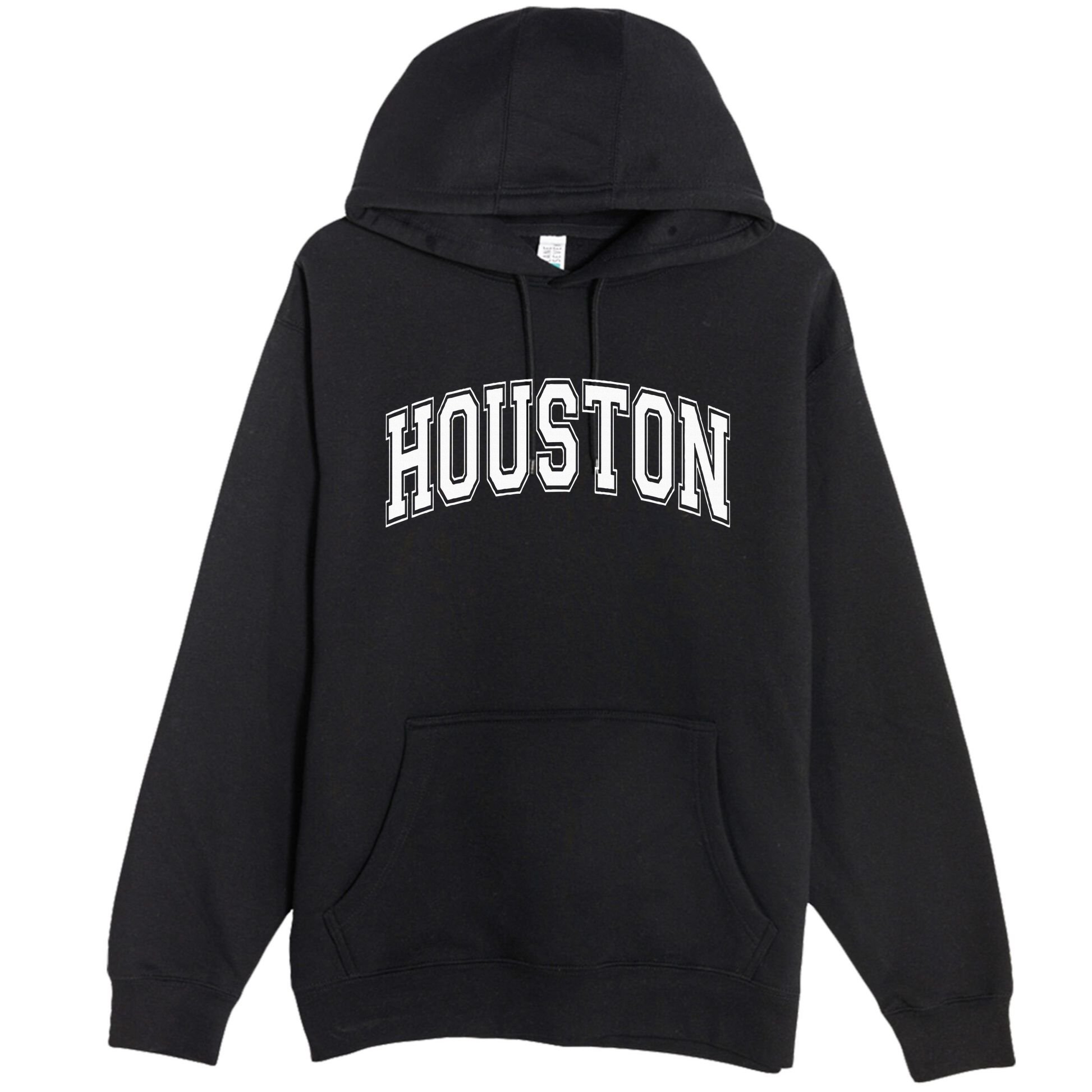 Houston Texas Tx Varsity Style White Font Premium Pullover Hoodie