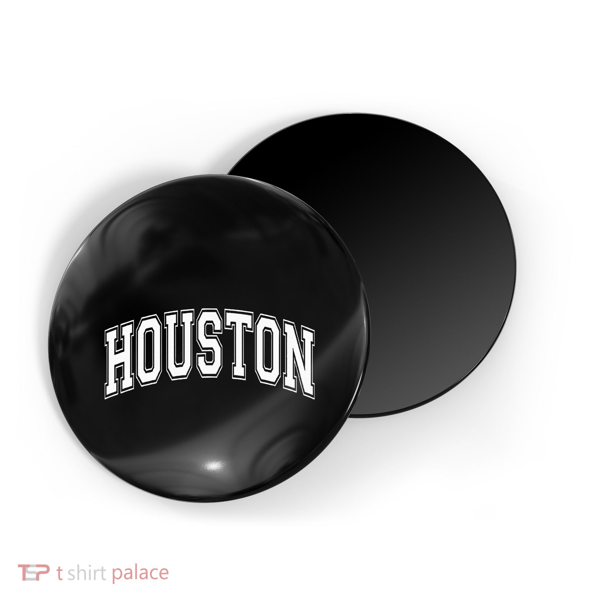 Houston Texas Tx Varsity Style White Font Magnet