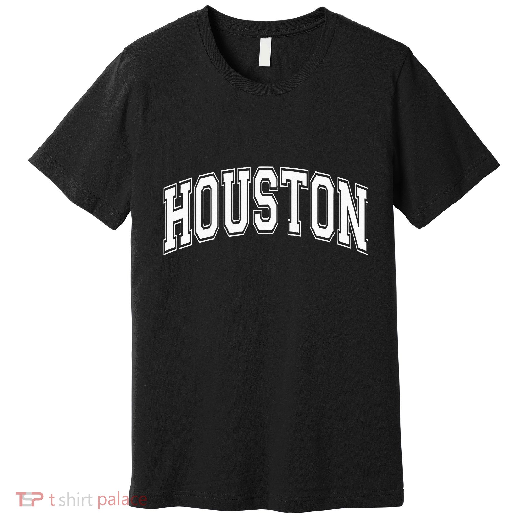 Houston Texas Tx Varsity Style White Font Premium T-Shirt