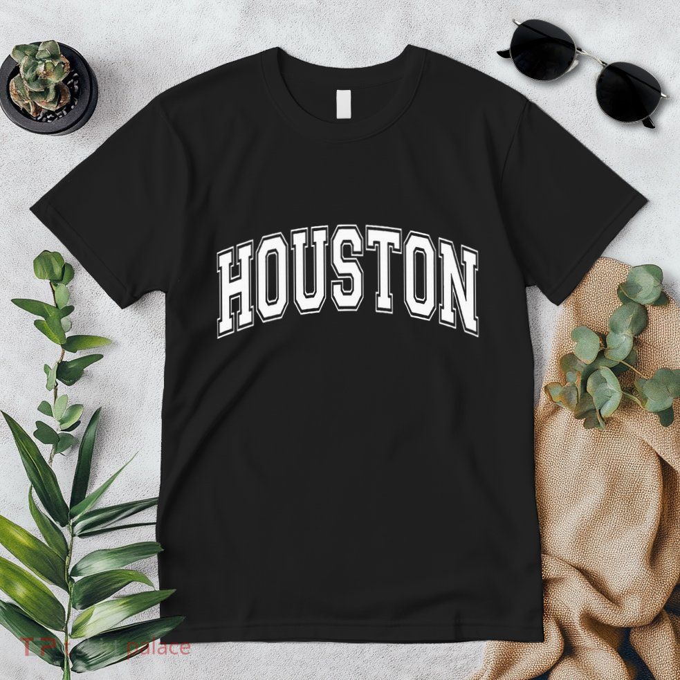 Houston Texas Tx Varsity Style White Font Premium T-Shirt